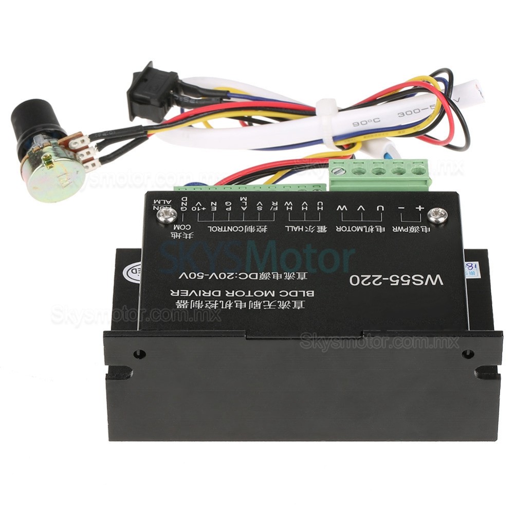 Driver de motor BLDC trifásic, Controlador de motores brushless WS55-220 CC 20-50 V 12 A